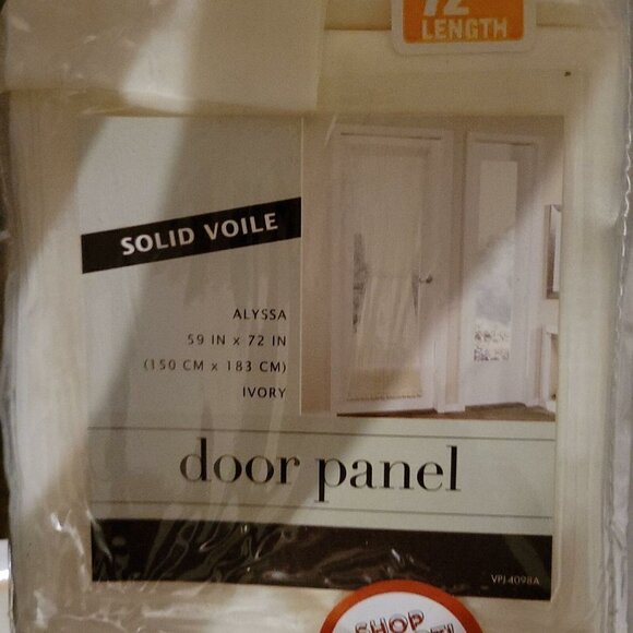 Ivory Door Panel Voile - Picture 3 of 7